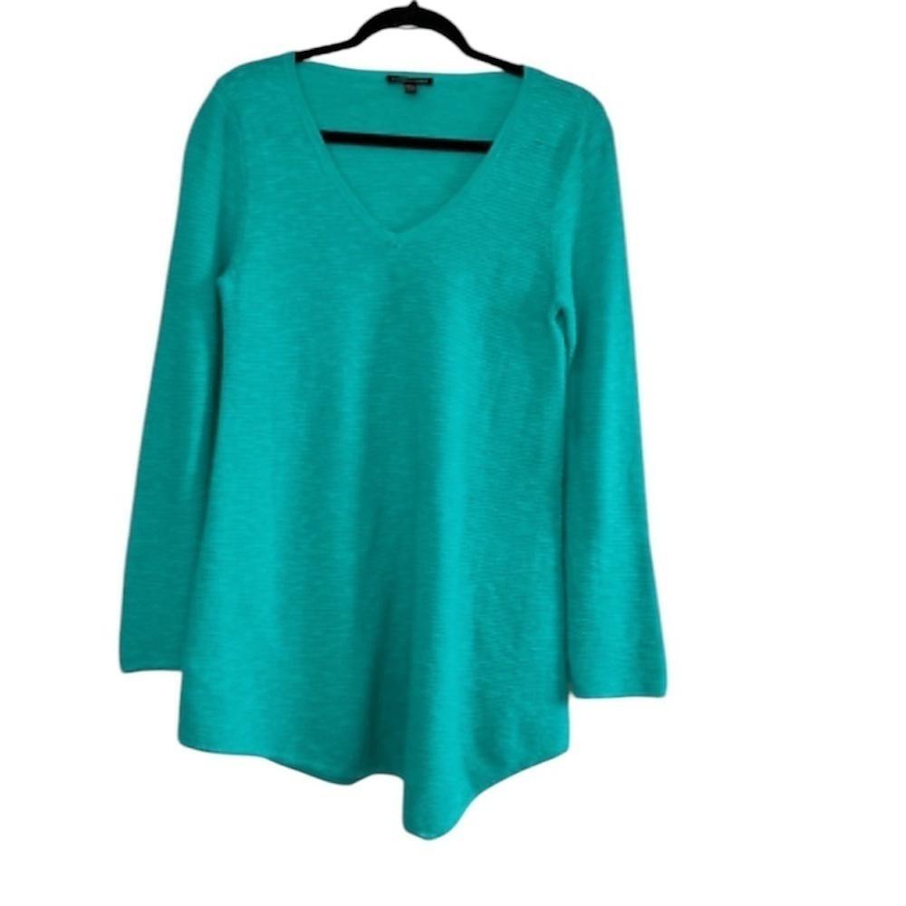 Eileen Fisher Slubby V-Neck Pullover Women